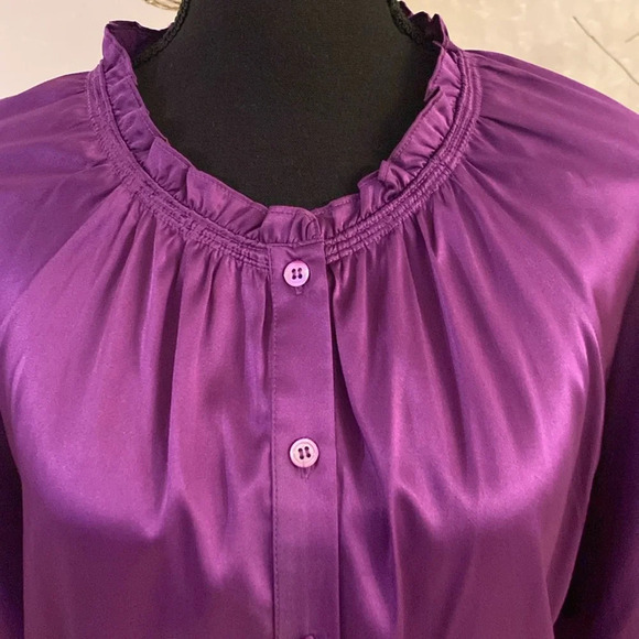 BCBGMaxAzria silk blouse size small - Picture 2 of 5